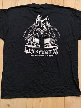 Vintage Y2K Linkfest II Grunge Punk Metal Alt Goth Emo Rock Festival T-Shirt XL